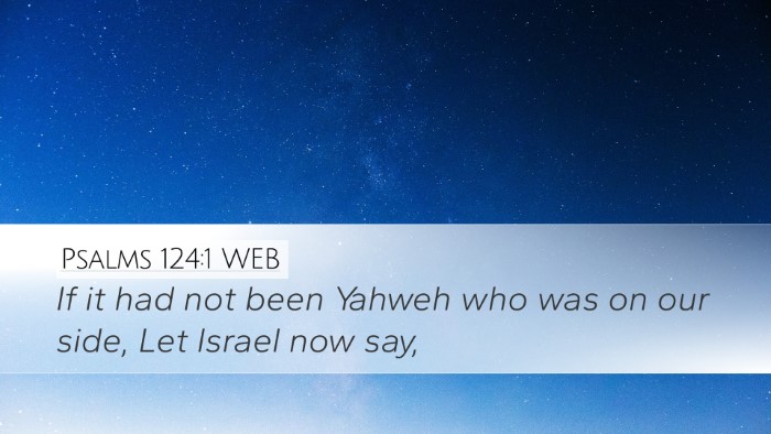 Psalms 124:1 WEB Bible Verse Image