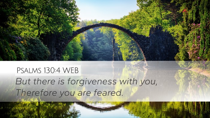 Psalms 130:4 WEB Bible Verse Image