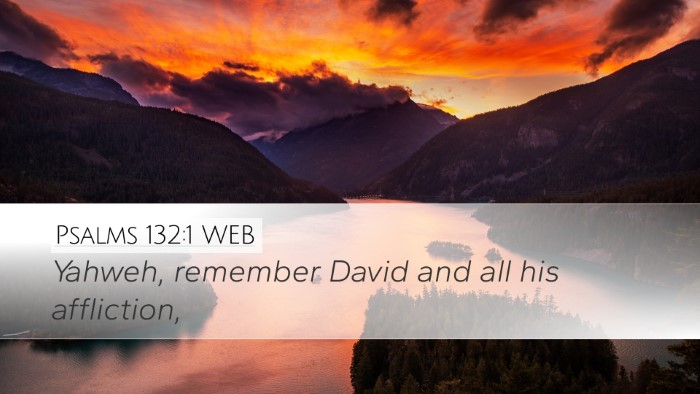 Psalms 132:1 WEB Bible Verse Image