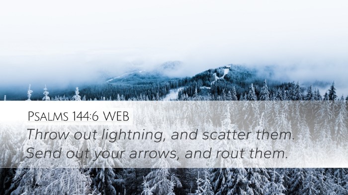 Psalms 144:6 WEB Bible Verse Image