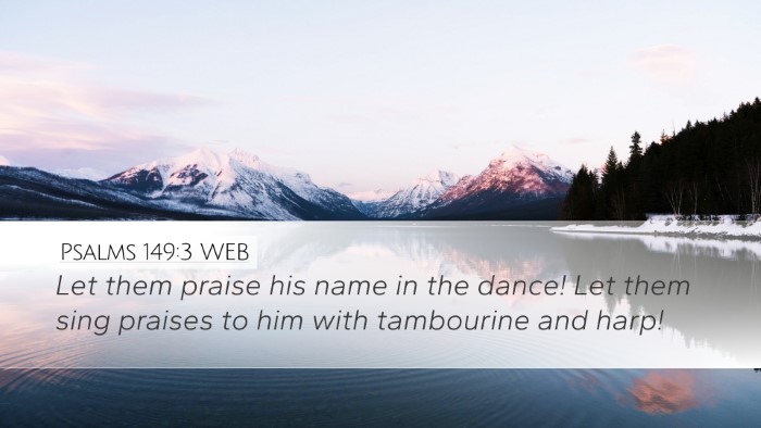 Psalms 149:3 WEB Bible Verse Image