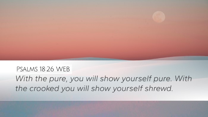 Psalms 18:26 WEB Bible Verse Image