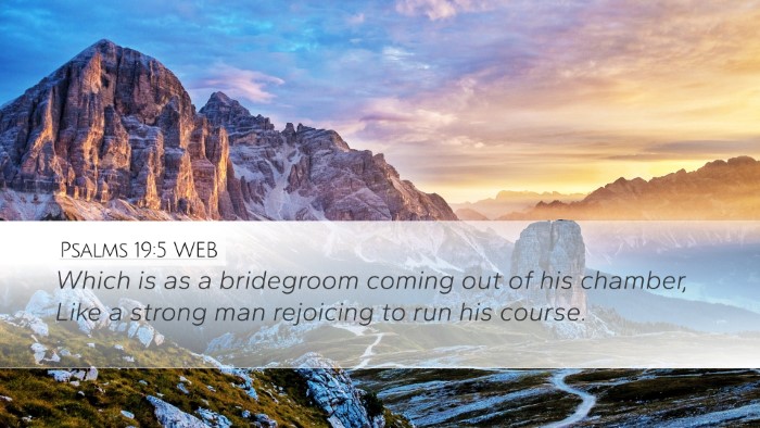 Psalms 19:5 WEB Bible Verse Image