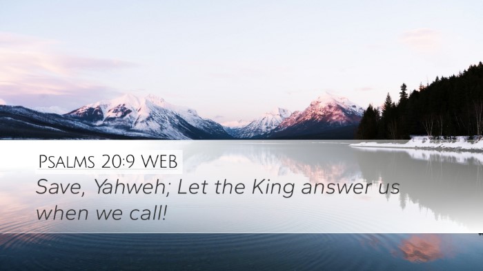 Psalms 20:9 WEB Bible Verse Image