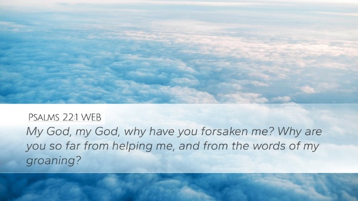 Psalms 22:1 WEB Bible Verse Image