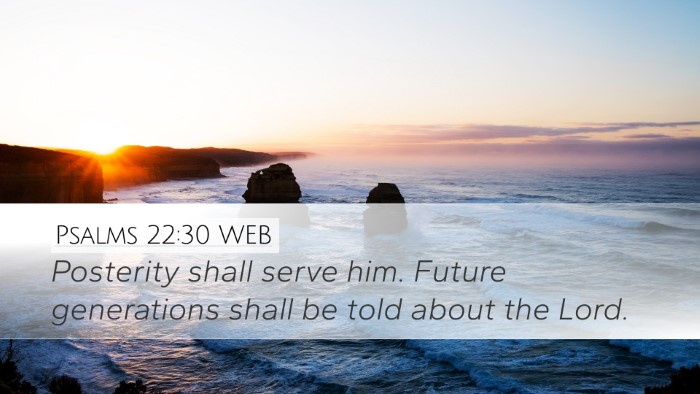 Psalms 22:30 WEB Bible Verse Image