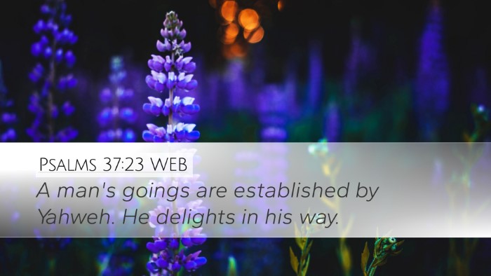 Psalms 37:23 WEB Bible Verse Image