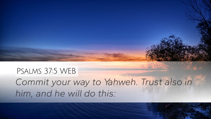 Psalms 37:5 WEB Bible Verse Image