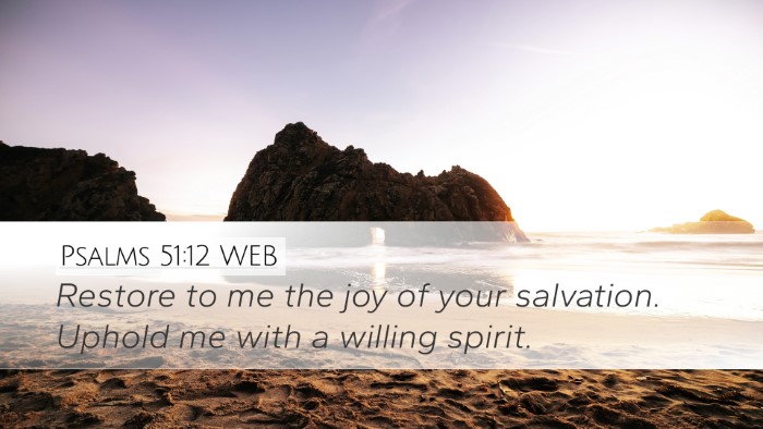 Psalms 51:12 WEB Bible Verse Image
