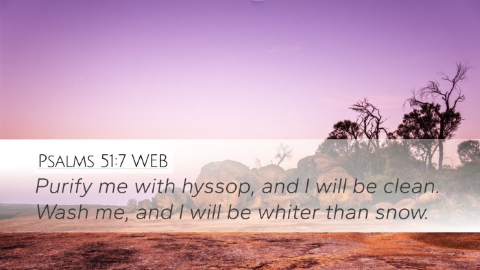 Psalms 51:7 WEB Bible Verse Image
