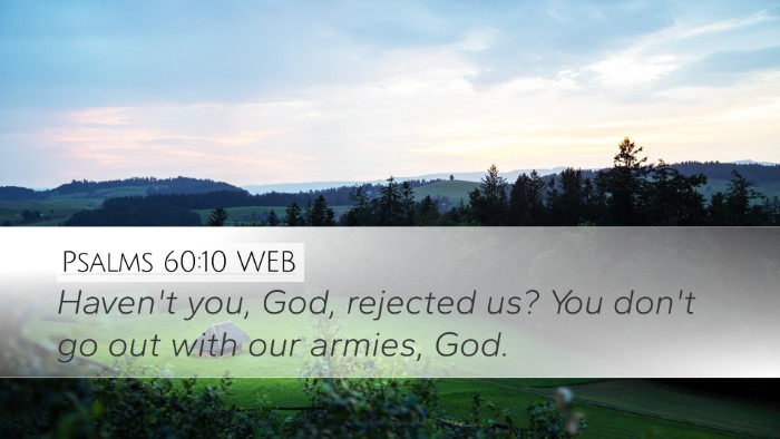 Psalms 60:10 WEB Bible Verse Image