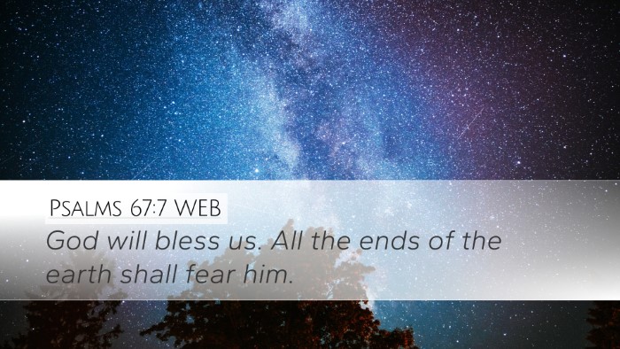Psalms 67:7 WEB Bible Verse Image