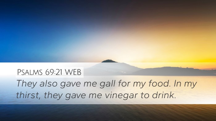 Psalms 69:21 WEB Bible Verse Image