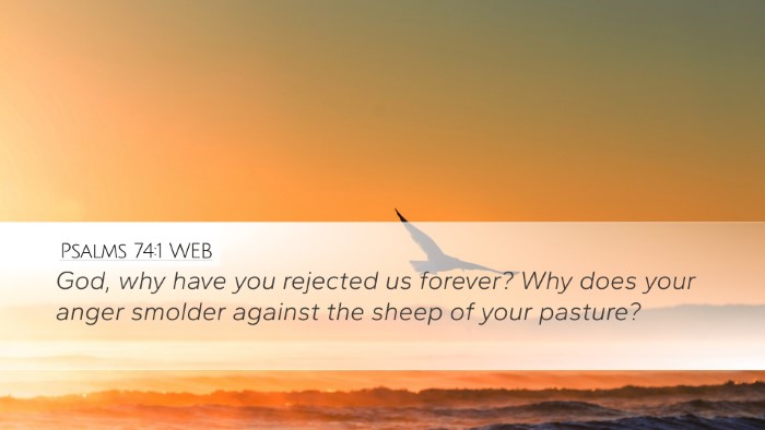 Psalms 74:1 WEB Bible Verse Image