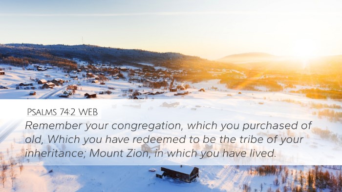 Psalms 74:2 WEB Bible Verse Image