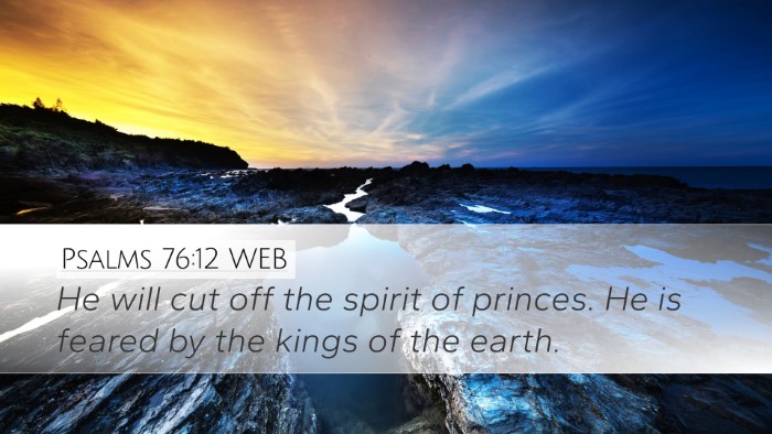 Psalms 76:12 WEB Bible Verse Image