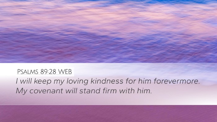 Psalms 89:28 WEB Bible Verse Image