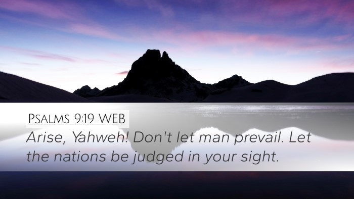 Psalms 9:19 WEB Bible Verse Image