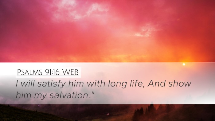 Psalms 91:16 WEB Bible Verse Image