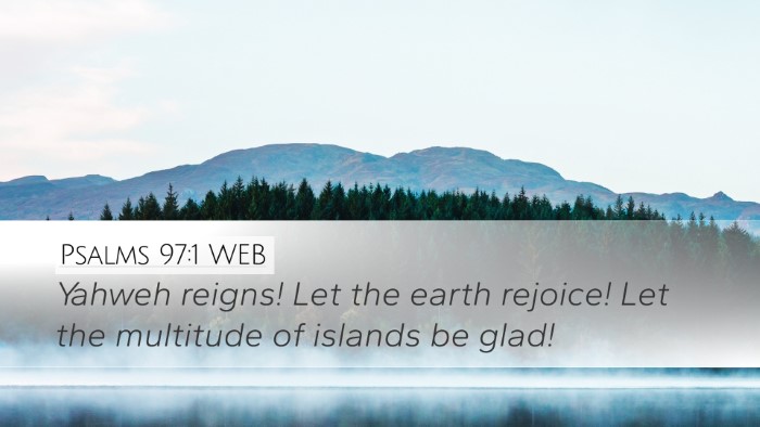 Psalms 97:1 WEB Bible Verse Image