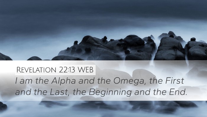 Revelation 22:13 WEB Bible Verse Image