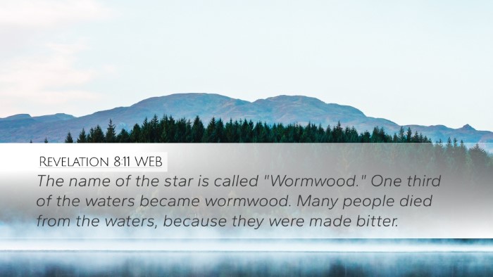 Revelation 8:11 WEB Desktop Wallpaper - The name of the star is called 