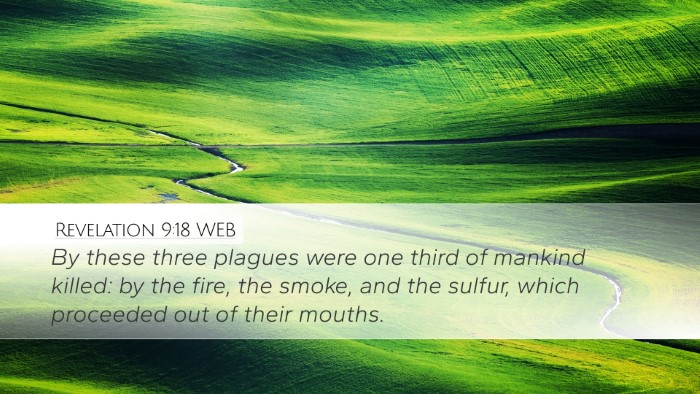 Revelation 9:18 WEB Bible Verse Image