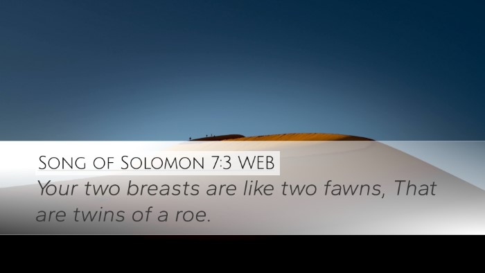 Song of Solomon 7:3 WEB Bible Verse Image