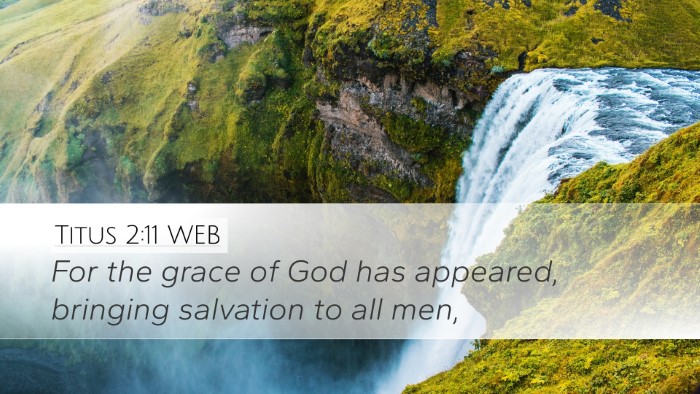 Titus 2:11 WEB Bible Verse Image