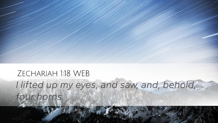 Zechariah 1:18 WEB Bible Verse Image