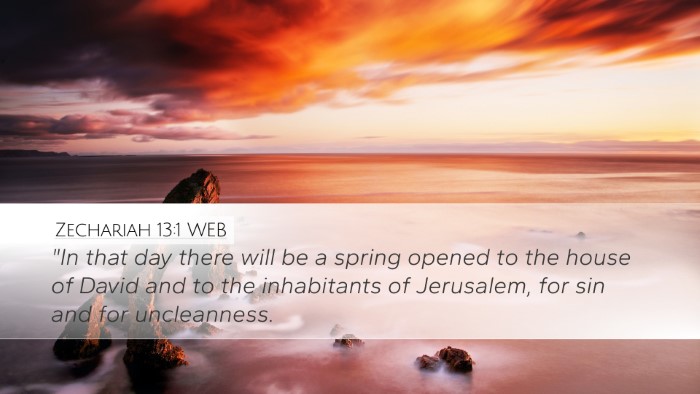 Zechariah 13:1 WEB Bible Verse Image