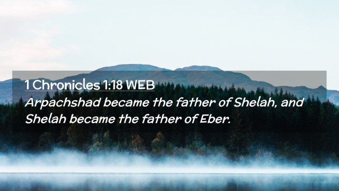 Picture 02 - 1 Chronicles 1:18 WEB Desktop Wallpaper - Arpachshad became the father of Shelah, and - Desktop Bible Verse Wallpaper