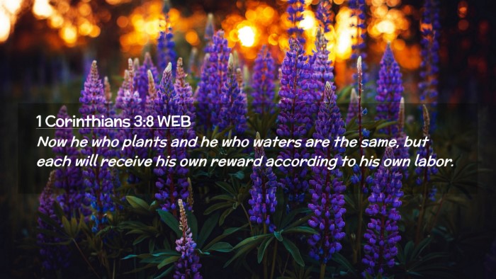 Picture 02 - 1 Corinthians 3:8 WEB Desktop Wallpaper - Now he who plants and he who waters are the same, - Desktop Bible Verse Wallpaper