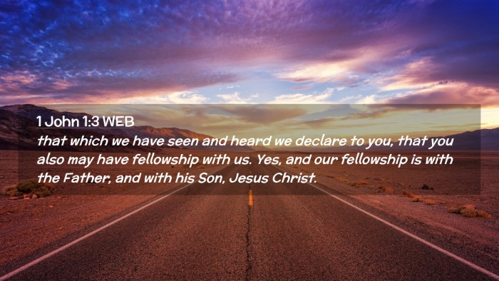 Picture 02 - 1 John 1:3 WEB Desktop Wallpaper - that which we have seen and heard we declare to - Desktop Bible Verse Wallpaper