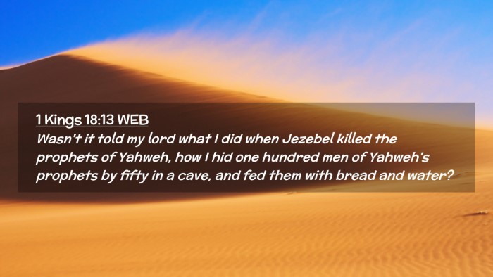 Picture 02 - 1 Kings 18:13 WEB Desktop Wallpaper - Wasn't it told my lord what I did when Jezebel - Desktop Bible Verse Wallpaper