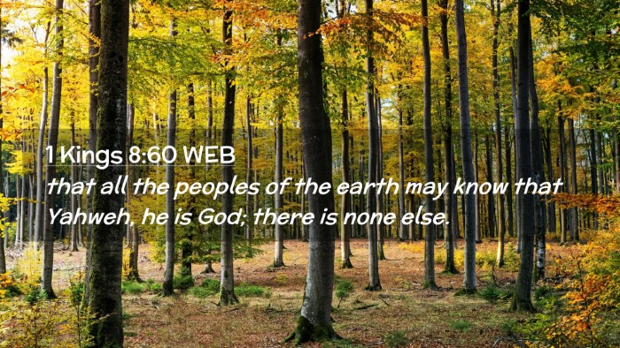 Picture 02 - 1 Kings 8:60 WEB Desktop Wallpaper - that all the peoples of the earth may know that - Desktop Bible Verse Wallpaper