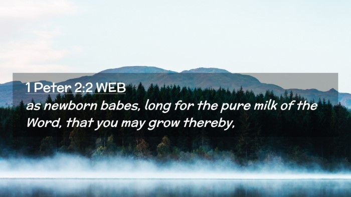 Picture 02 - 1 Peter 2:2 WEB Desktop Wallpaper - as newborn babes, long for the pure milk of the - Desktop Bible Verse Wallpaper