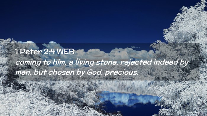 Picture 02 - 1 Peter 2:4 WEB Desktop Wallpaper - coming to him, a living stone, rejected indeed by - Desktop Bible Verse Wallpaper