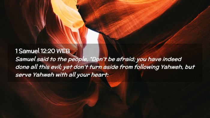 Picture 02 - 1 Samuel 12:20 WEB Desktop Wallpaper - Samuel said to the people, 