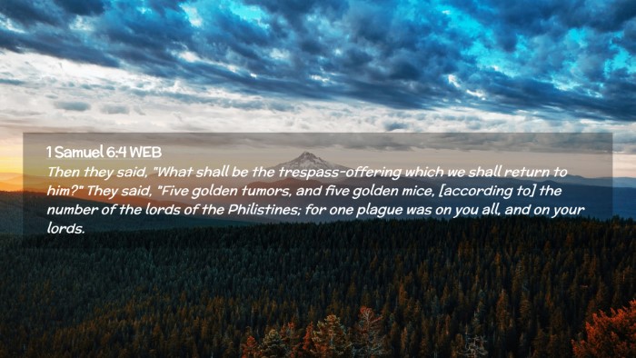 Picture 02 - 1 Samuel 6:4 WEB Desktop Wallpaper - Then they said, 