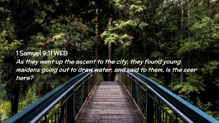 Picture 02 - 1 Samuel 9:11 WEB Desktop Wallpaper - As they went up the ascent to the city, they - Desktop Bible Verse Wallpaper