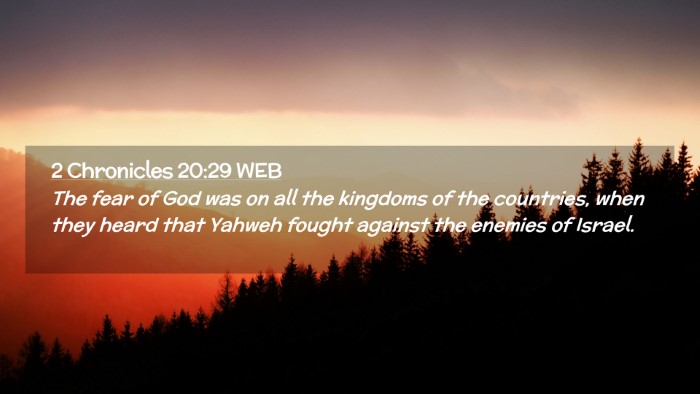 Picture 02 - 2 Chronicles 20:29 WEB Desktop Wallpaper - The fear of God was on all the kingdoms of the - Desktop Bible Verse Wallpaper