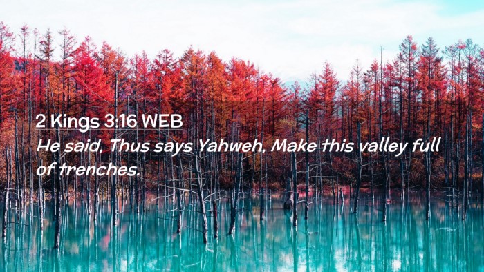 Picture 02 - 2 Kings 3:16 WEB Desktop Wallpaper - He said, Thus says Yahweh, Make this valley full - Desktop Bible Verse Wallpaper