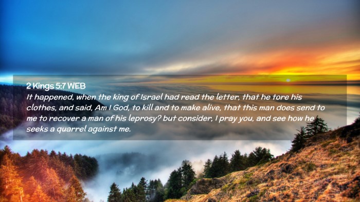 Picture 02 - 2 Kings 5:7 WEB Desktop Wallpaper - It happened, when the king of Israel had read the - Desktop Bible Verse Wallpaper