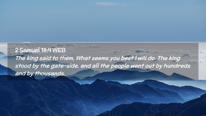 Picture 02 - 2 Samuel 18:4 WEB Desktop Wallpaper - The king said to them, What seems you best I will - Desktop Bible Verse Wallpaper