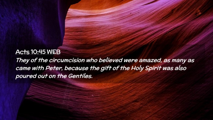Picture 02 - Acts 10:45 WEB Desktop Wallpaper - They of the circumcision who believed were - Desktop Bible Verse Wallpaper