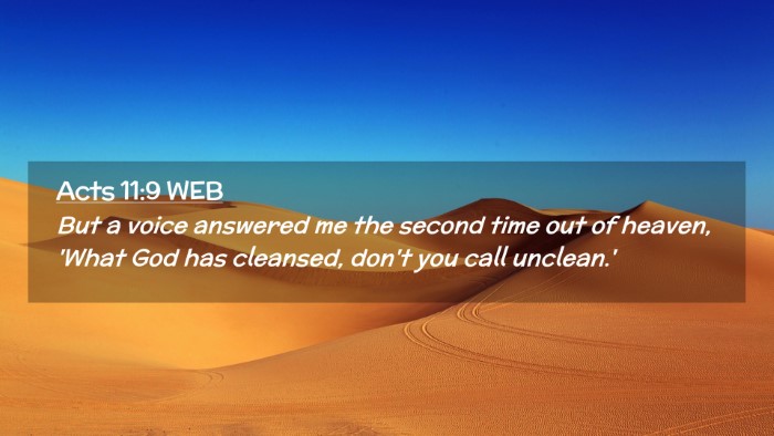 Picture 02 - Acts 11:9 WEB Desktop Wallpaper - But a voice answered me the second time out of - Desktop Bible Verse Wallpaper