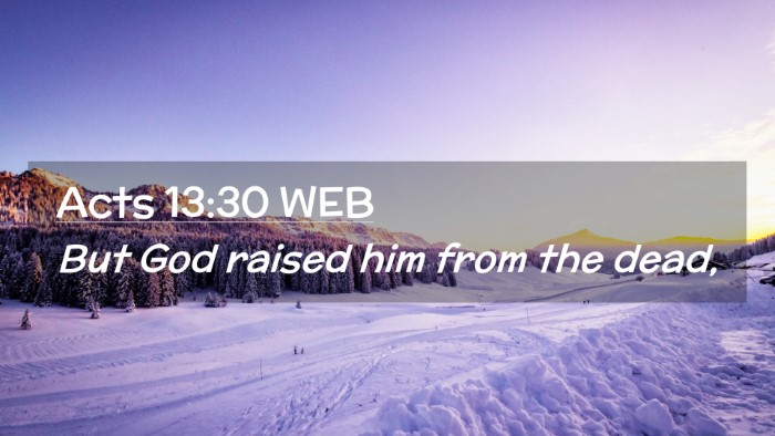 Picture 02 - Acts 13:30 WEB Desktop Wallpaper - But God raised him from the - Desktop Bible Verse Wallpaper