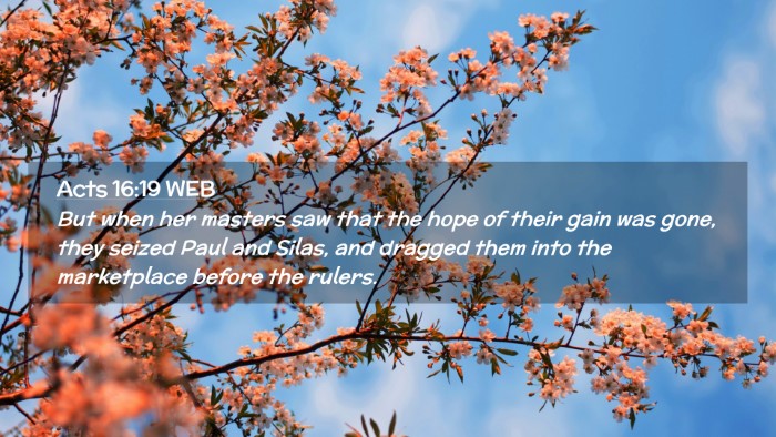 Picture 02 - Acts 16:19 WEB Desktop Wallpaper - But when her masters saw that the hope of their - Desktop Bible Verse Wallpaper