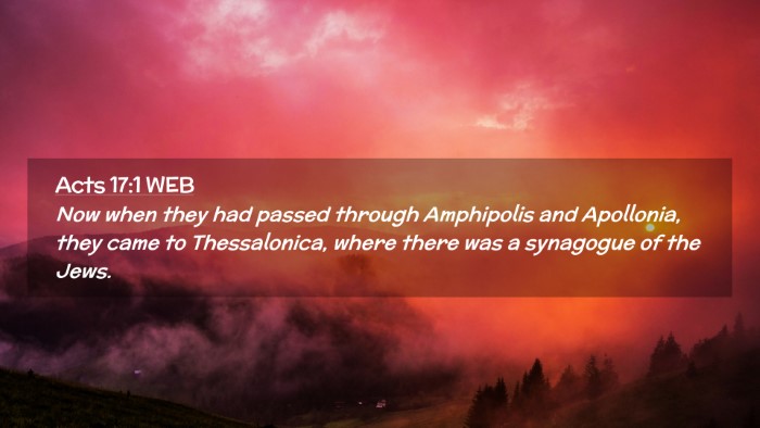 Picture 02 - Acts 17:1 WEB Desktop Wallpaper - Now when they had passed through Amphipolis and - Desktop Bible Verse Wallpaper
